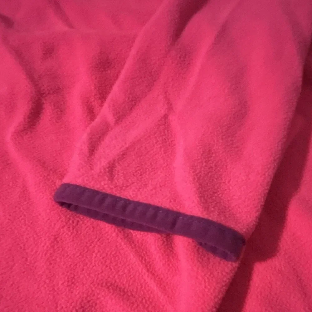 Xersion Girls Fleece 1/4 Zip Pullover Sweatshirt Lot 2 Pink/Orange: Size 10-12